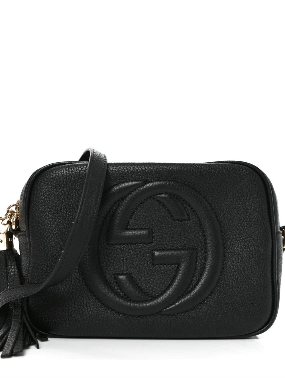 Gucci Black Pebbled Leather Soho Disco Crossbody